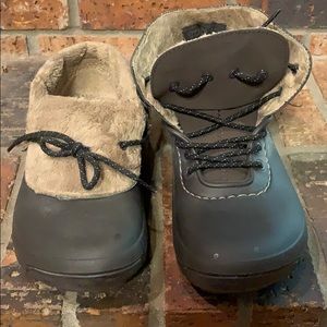 Crocs lace up boots